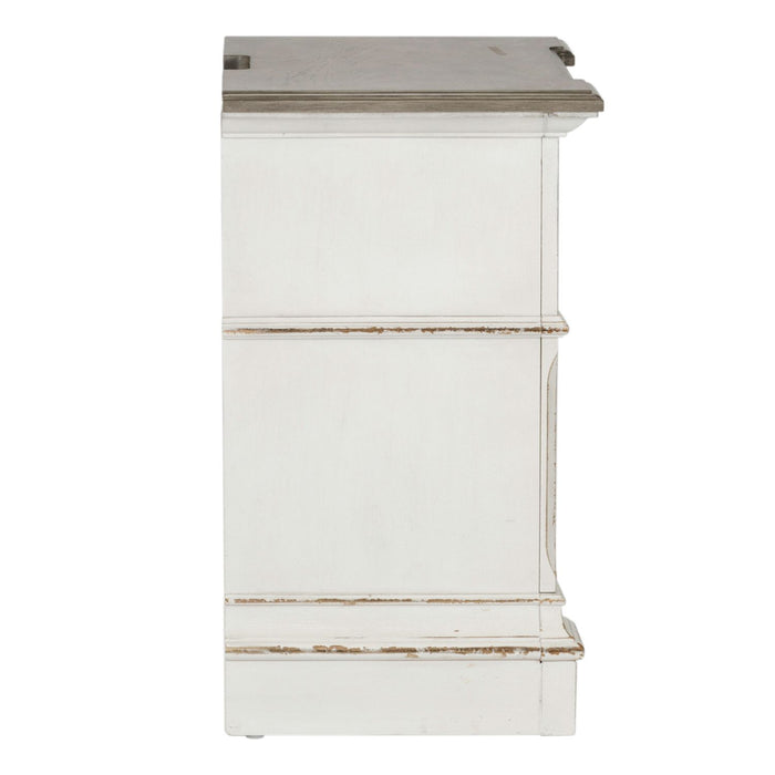 Abbey Park Drawer Nightstand in Antique White - Discount Furniture World (Burlington,NC)