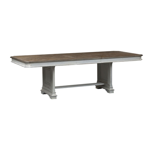 Abbey Park 5 Piece Trestle Table Set - Discount Furniture World (Burlington,NC)
