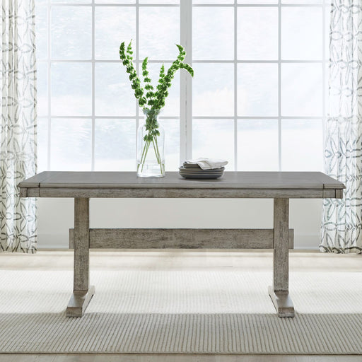 Hallendale Trestle Table Set - Discount Furniture World (Burlington,NC)