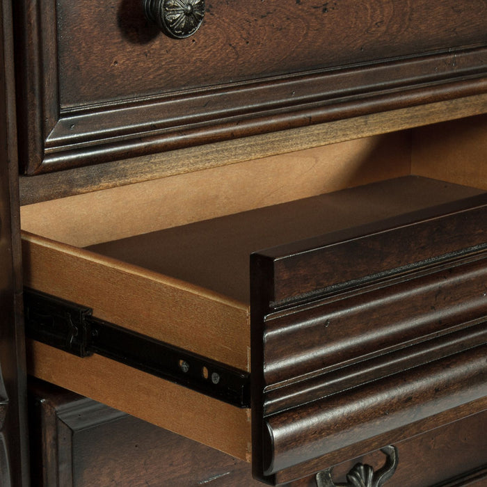 Arbor Place King Sleigh Bed, Dresser & Mirror - Discount Furniture World (Burlington,NC)