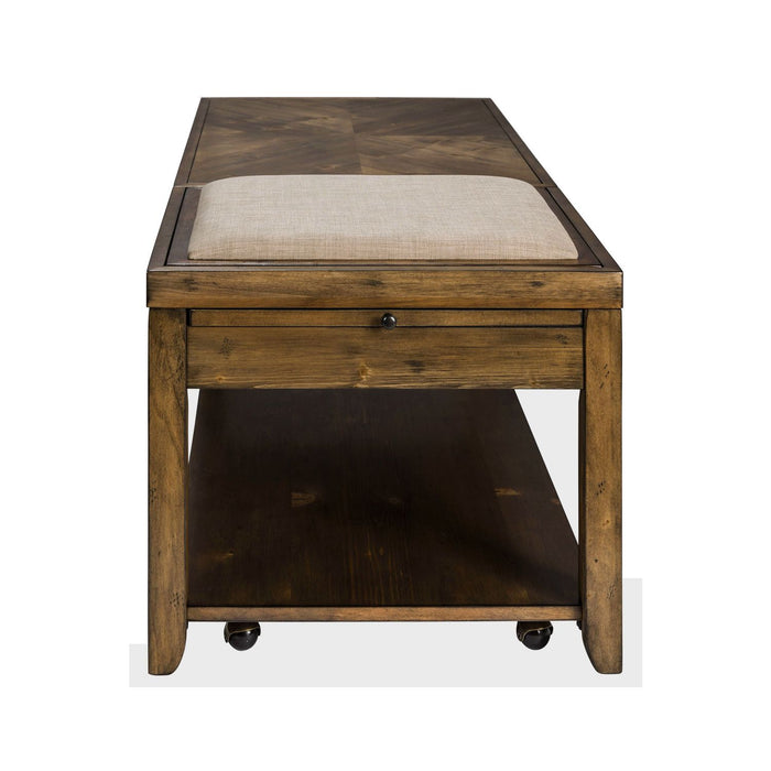 Mitchell Cocktail Table in Brown - Discount Furniture World (Burlington,NC)