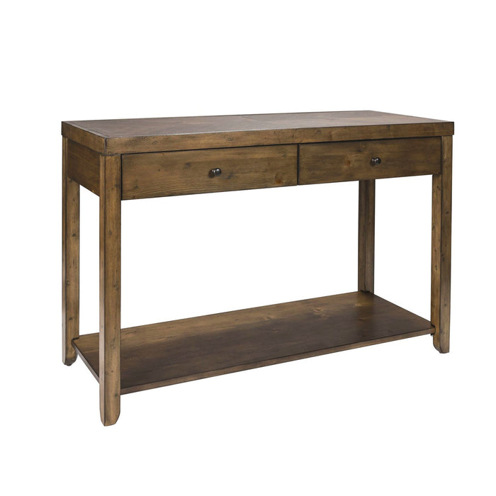 Mitchell Sofa Table in Brown - Discount Furniture World (Burlington,NC)