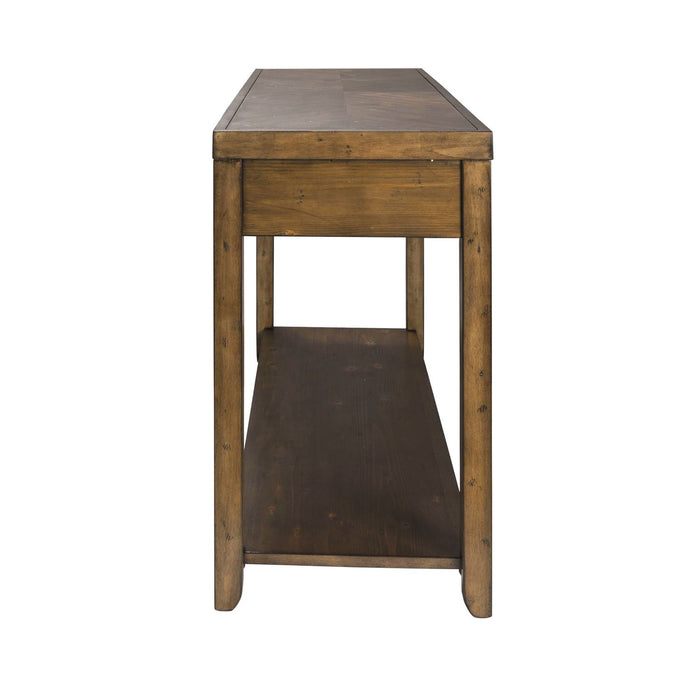 Mitchell Sofa Table in Brown - Discount Furniture World (Burlington,NC)