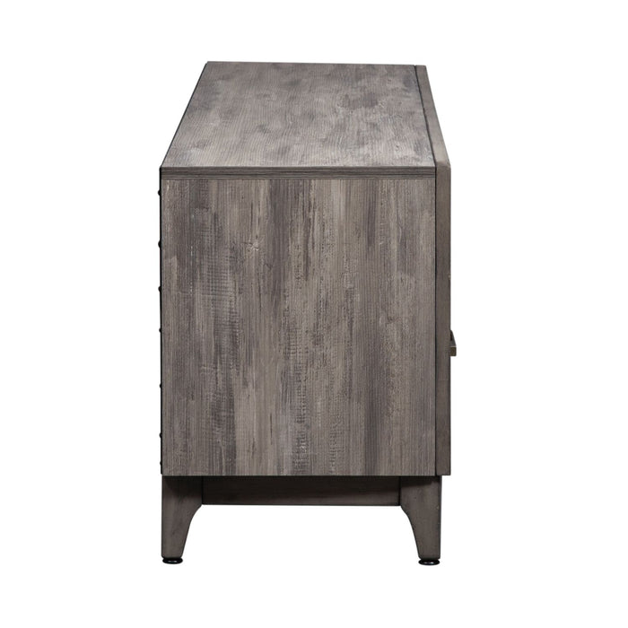 Mercury 76 Inch TV Console in Driftwood Gray - Discount Furniture World (Burlington,NC)
