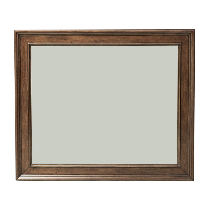 Rustic Traditions Landscape Mirror in Rustic Cherry - Discount Furniture World (Burlington,NC)