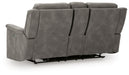 Next-Gen DuraPella Power Reclining Loveseat with Console - Discount Furniture World (Burlington,NC)