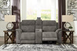 Next-Gen DuraPella Power Reclining Loveseat with Console - Discount Furniture World (Burlington,NC)