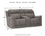 Next-Gen DuraPella Power Reclining Loveseat with Console - Discount Furniture World (Burlington,NC)