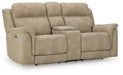 Next-Gen DuraPella Power Reclining Loveseat with Console - Discount Furniture World (Burlington,NC)