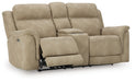 Next-Gen DuraPella Power Reclining Loveseat with Console - Discount Furniture World (Burlington,NC)