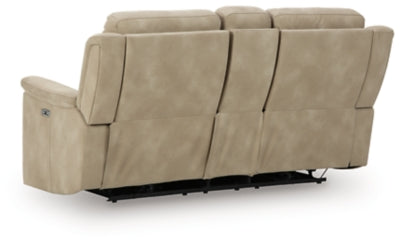 Next-Gen DuraPella Power Reclining Loveseat with Console - Discount Furniture World (Burlington,NC)