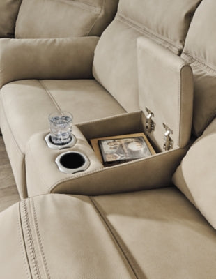 Next-Gen DuraPella Power Reclining Loveseat with Console - Discount Furniture World (Burlington,NC)