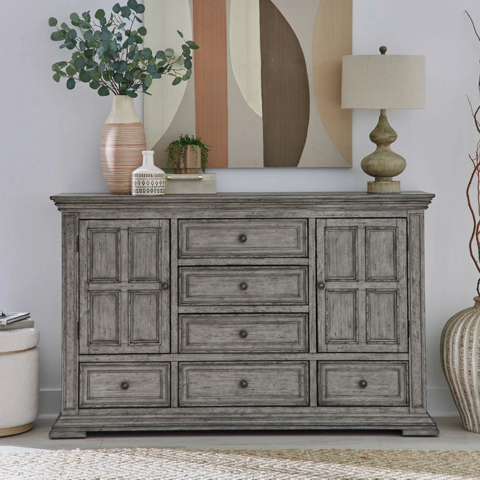 Big Valley 2 Door 6 Drawer Dresser image