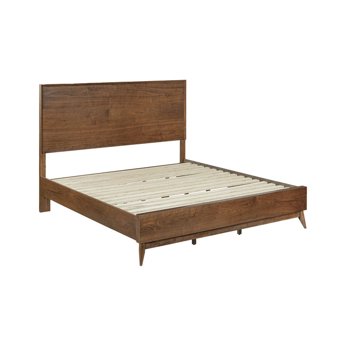 Century Modern Queen Platform Bed - Discount Furniture World (Burlington,NC)