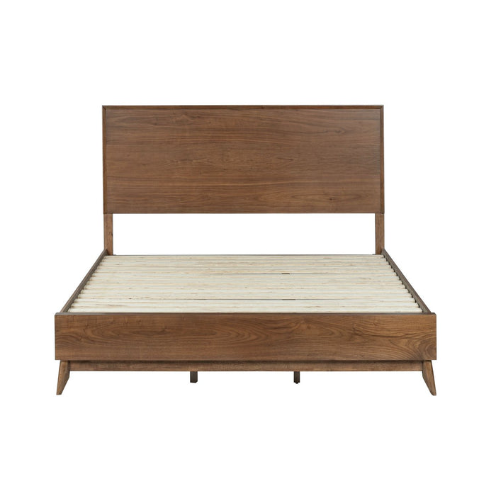 Century Modern Queen Platform Bed - Discount Furniture World (Burlington,NC)