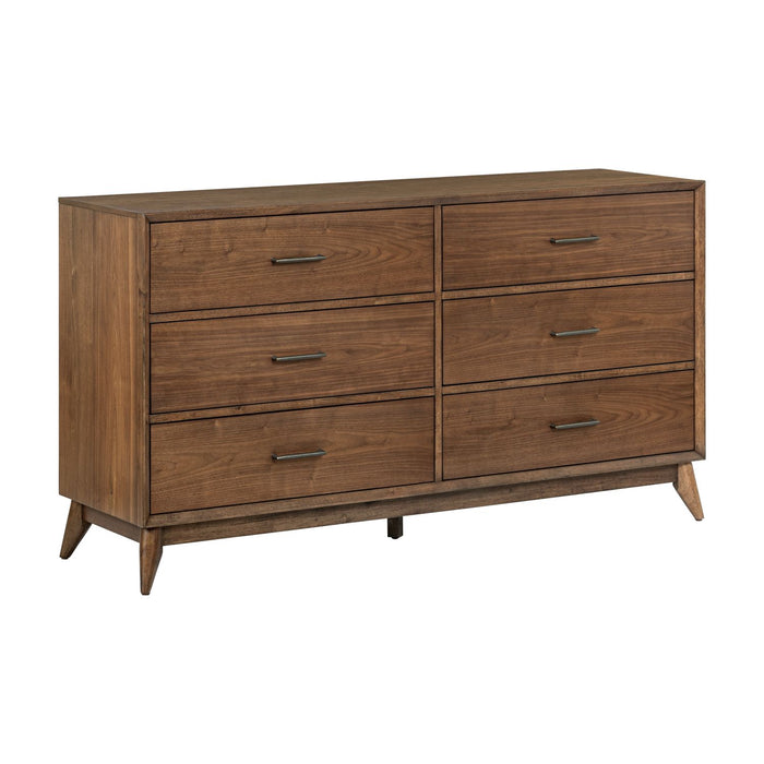 Century Modern 6 Drawer Dresser - Discount Furniture World (Burlington,NC)