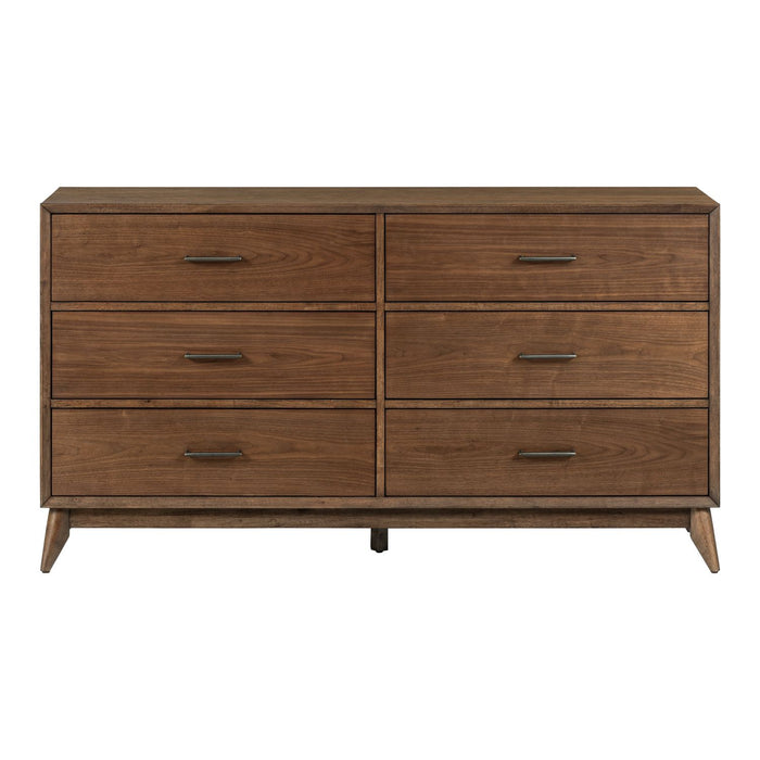 Century Modern 6 Drawer Dresser - Discount Furniture World (Burlington,NC)