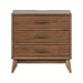 Century Modern Nightstand w/ Charging Station - Discount Furniture World (Burlington,NC)