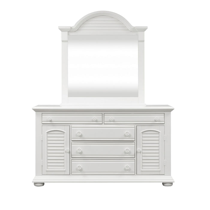 Summer House I Queen Panel Bed, Dresser & Mirror, Chest - Discount Furniture World (Burlington,NC)