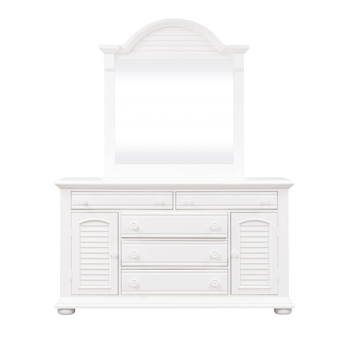 Summer House I Queen Panel Bed, Dresser & Mirror, Chest, Night Stand - Discount Furniture World (Burlington,NC)
