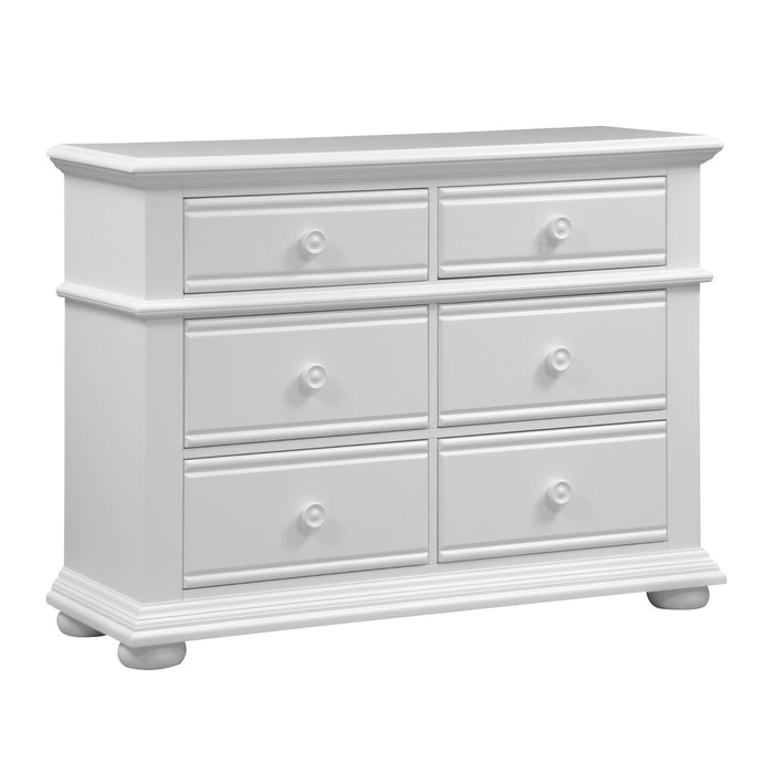 Summer House 6 Drawer Dresser in Oyster White - Discount Furniture World (Burlington,NC)