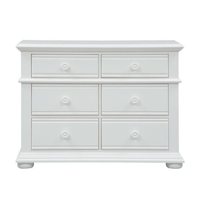 Summer House 6 Drawer Dresser in Oyster White - Discount Furniture World (Burlington,NC)