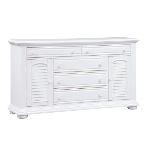 Summer House 5 Drawer Dresser in Oyster White - Discount Furniture World (Burlington,NC)