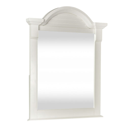 Summer House Small Mirror in Oyster White - Discount Furniture World (Burlington,NC)