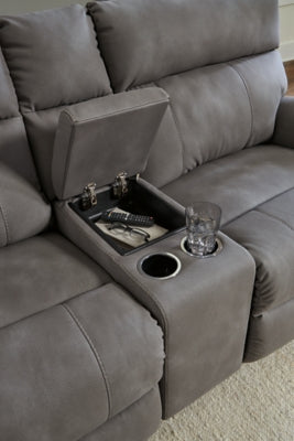 Next-Gen DuraPella Power Reclining Sectional - Discount Furniture World (Burlington,NC)