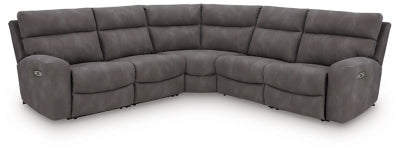 Next-Gen DuraPella Power Reclining Sectional - Discount Furniture World (Burlington,NC)
