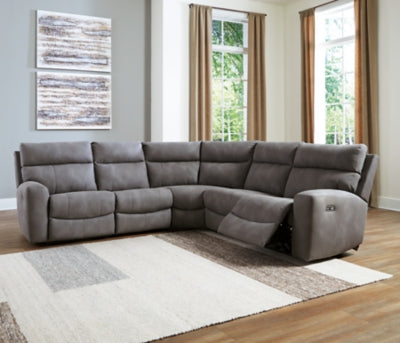 Next-Gen DuraPella Power Reclining Sectional - Discount Furniture World (Burlington,NC)