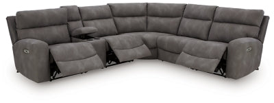 Next-Gen DuraPella Power Reclining Sectional - Discount Furniture World (Burlington,NC)
