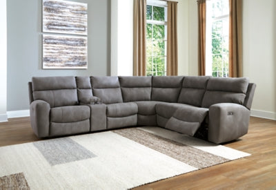Next-Gen DuraPella Power Reclining Sectional - Discount Furniture World (Burlington,NC)