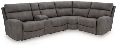 Next-Gen DuraPella Power Reclining Sectional - Discount Furniture World (Burlington,NC)