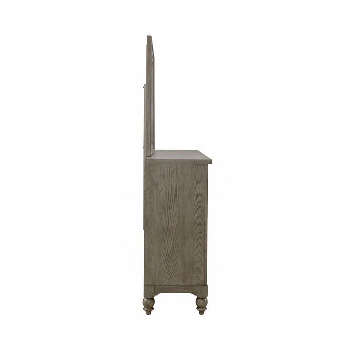 Americana Farmhouse Dresser & Mirror - Discount Furniture World (Burlington,NC)