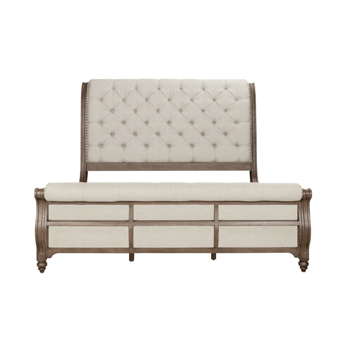 Americana Farmhouse King Sleigh Bed - Discount Furniture World (Burlington,NC)