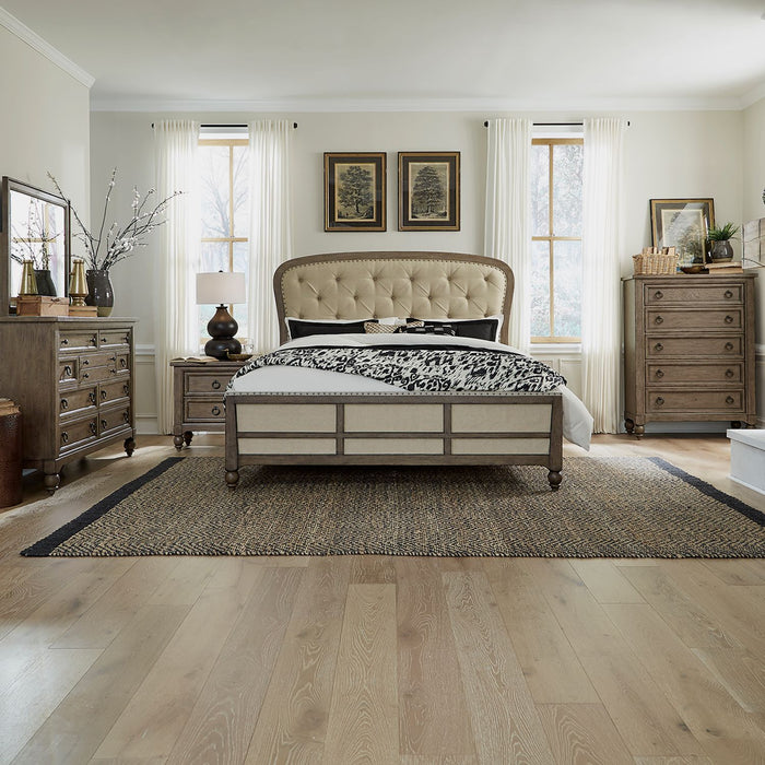 Americana Farmhouse Queen Shelter Bed, Dresser & Mirror, Chest, Night Stand image