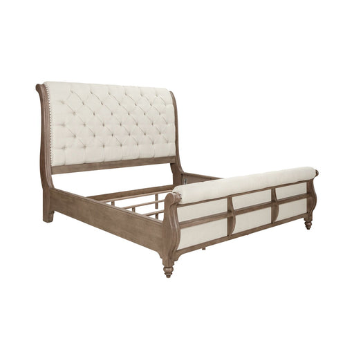 Americana Farmhouse Queen Sleigh Bed - Discount Furniture World (Burlington,NC)