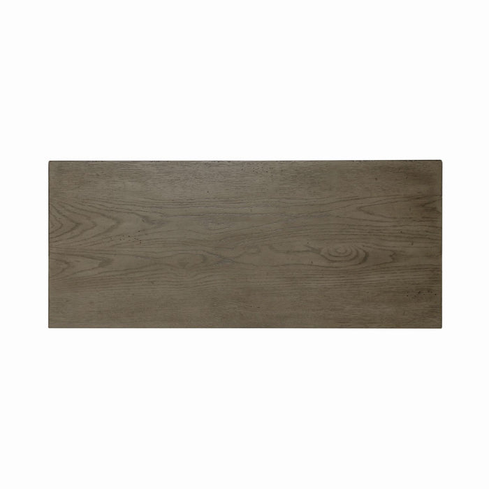 Americana Farmhouse 5 Drawer Chest in Dusty Taupe and Black - Discount Furniture World (Burlington,NC)