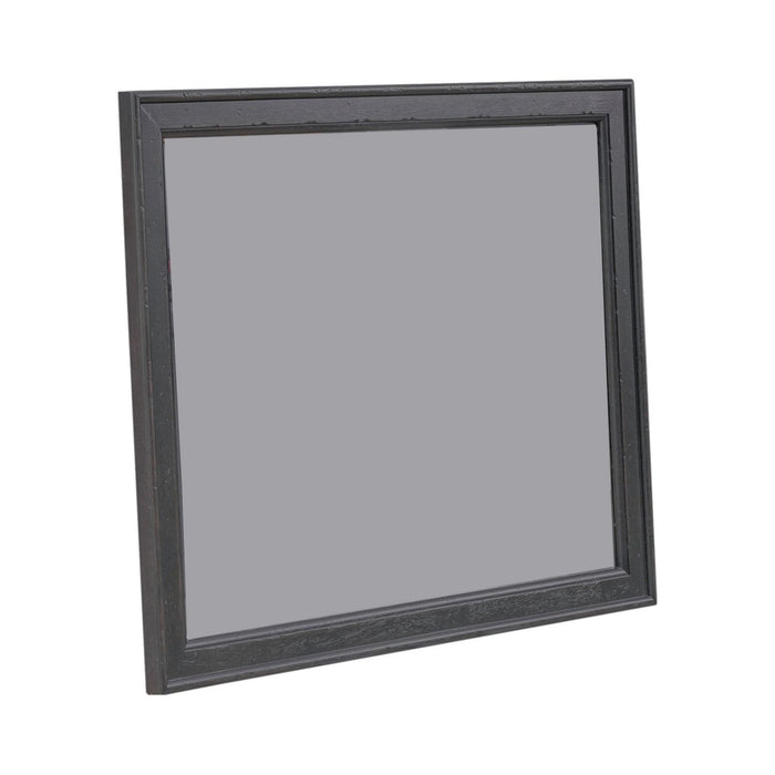 Americana Farmhouse Landscape Mirror in Black - Discount Furniture World (Burlington,NC)