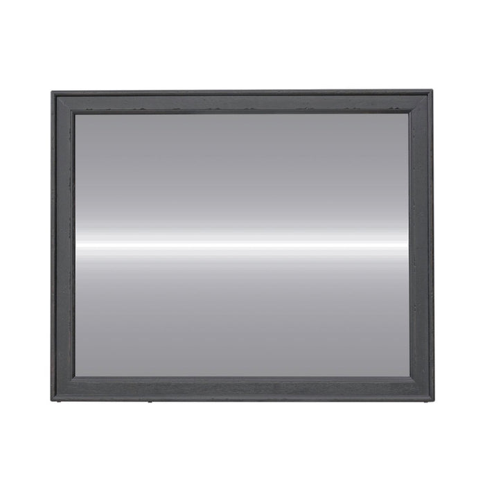 Americana Farmhouse Landscape Mirror in Black - Discount Furniture World (Burlington,NC)