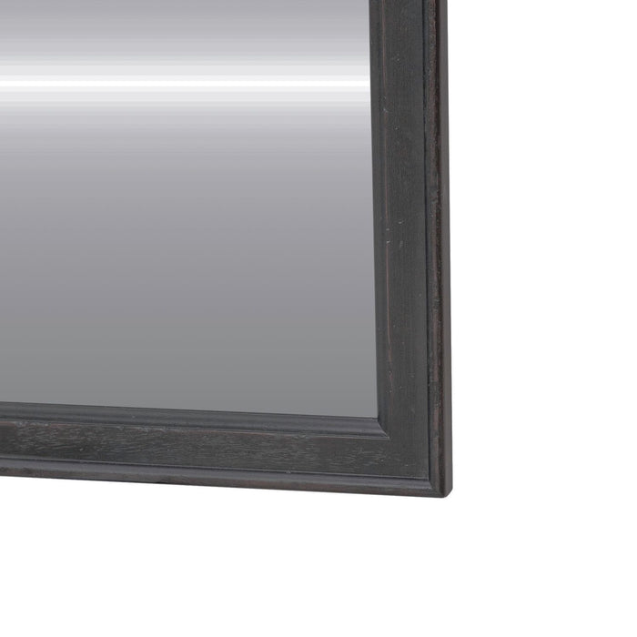 Americana Farmhouse Landscape Mirror in Black - Discount Furniture World (Burlington,NC)