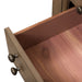 Americana Farmhouse 6 Drawer Bedside Chest in Dusty Taupe and Black - Discount Furniture World (Burlington,NC)