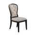 Americana Farmhouse Uph Tufted Back Side Chair - Black - Discount Furniture World (Burlington,NC)