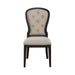 Americana Farmhouse Uph Tufted Back Side Chair - Black - Discount Furniture World (Burlington,NC)