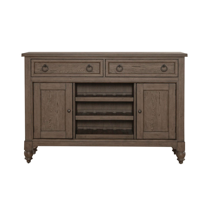 Americana Farmhouse Buffet in Dusty Taupe - Discount Furniture World (Burlington,NC)