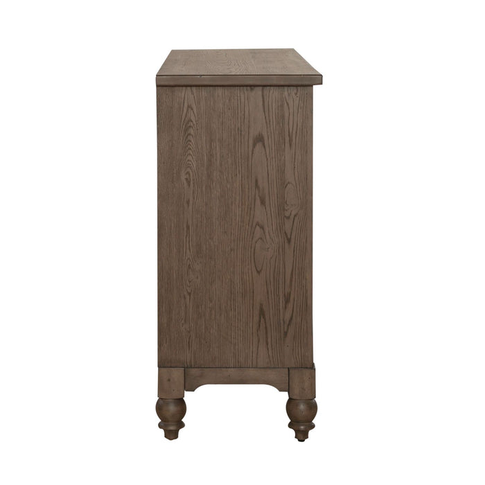Americana Farmhouse Buffet in Dusty Taupe - Discount Furniture World (Burlington,NC)