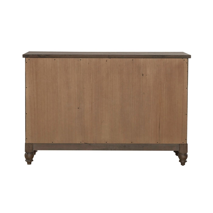 Americana Farmhouse Buffet in Dusty Taupe - Discount Furniture World (Burlington,NC)