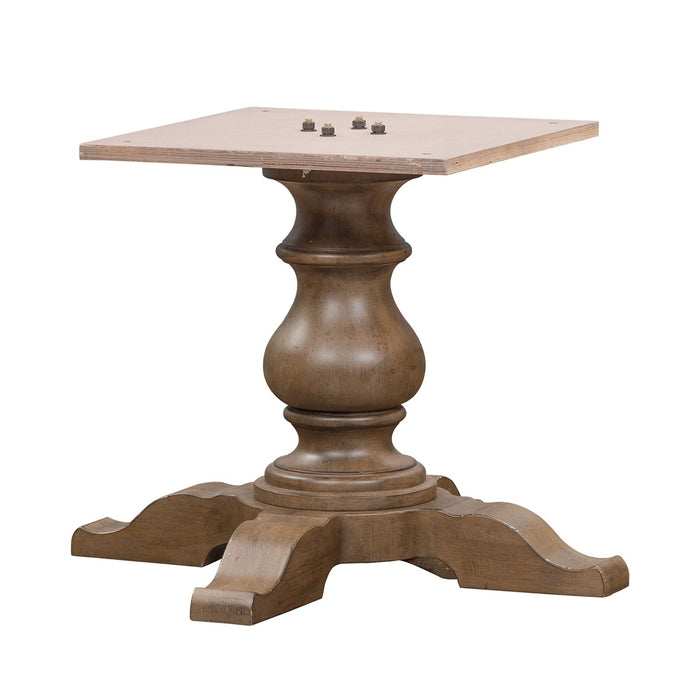 Americana Farmhouse 5 Piece Pedestal Table Set - Discount Furniture World (Burlington,NC)