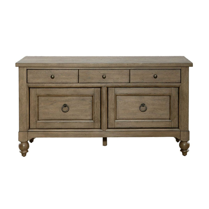 Liberty Furniture Americana Farmhouse Credenza in Dusty Taupe